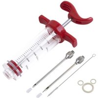 Fleischinjektor, Marinaden-Injektor-Set aus Kunststoff für Grill, Spritze (1 Edelstahlnadel), 30 ml von KZQ