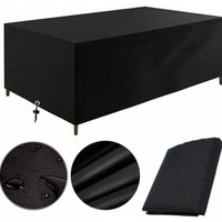 KZQ - Gartenmöbel-Abdeckung, 213 x 132 x 74 cm, Schutzplane, Gartentisch, Gartenmöbel, wasserdicht, winddicht, UV-beständig, kältebeständig, von KZQ