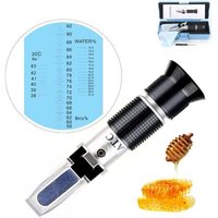 Hhtec Imker Honig Refraktometer 58-90% Brix 10-33% Wasserfeuchtigkeit Zucker zur Bestimmung des Zuckergehalts von Honig Pflanzenöl Sirup Melasse Hhtec Imker Honig Refraktometer 58-90% Brix 10-33% Wasserfeuchtigkeit Zucker zur Bestimmung des Zuckergehalts von Honig Pflanzenöl Sirup Melasse von KZQ