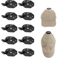 10 Huthaken-Wandhalterung, starker Halt, Baseball-Mützenständer, Hutaufbewahrung, Organizer, Baseballkappen-Aufhänger für Tür und Schlafzimmer 10 Huthaken-Wandhalterung, starker Halt, Baseball-Mützenständer, Hutaufbewahrung, Organizer, Baseballkappen-Aufhänger für Tür und Schlafzimmer von KZQ