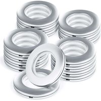 20 Stück Vorhang-Ösenringe, Vorhangösen, runde Kunststoffringe, Clips, Innendurchmesser 40 mm, DIY-Fenstervorhangringe, Duschvorhang-Mattenband - KZQ 20 Stück Vorhang-Ösenringe, Vorhangösen, runde Kunststoffringe, Clips, Innendurchmesser 40 mm, DIY-Fenstervorhangringe, Duschvorhang-Mattenband - KZQ von KZQ