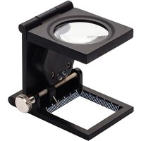 KZQ - 10-fache LED-Fadenzähler-Tischlupe aus Zinklegierung und Glas, faltbar mit 2 LED-Lichtskalen-Leselupe, große Linse für Heimhandwerk, Schmuck, KZQ - 10-fache LED-Fadenzähler-Tischlupe aus Zinklegierung und Glas, faltbar mit 2 LED-Lichtskalen-Leselupe, große Linse für Heimhandwerk, Schmuck, von KZQ