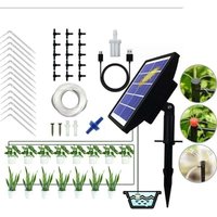 KZQ - 15 m Solar-Bewässerungssystem mit automatischer Bewässerung, Tropfbewässerungsset, mit Timer für Balkone, Terrassen, Gärten. von KZQ