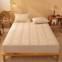 KZQ - 180 x 200 cm Memory Foam-Matratzenauflage, kühlende Faser auf Doppelmatratze 180 x 200 cm mit extra tiefer Tasche (Kissenbezug nicht im von KZQ