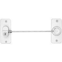 KZQ - 2 Stück Kinder Fenstersicherung mit Schlüssel, Selbstklebende Kinder Fenstersicherung mit Öffnungsbegrenzungskabel, Kinder Kühlschranksicherung von KZQ