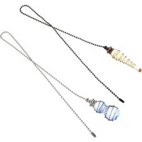 KZQ - 2-teiliges Deckenventilator-Zugkettenset mit Lichtdekoration, Hängelampenzubehör für Deckenleuchten KZQ - 2-teiliges Deckenventilator-Zugkettenset mit Lichtdekoration, Hängelampenzubehör für Deckenleuchten von KZQ