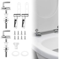 2-teiliges WC-Sitz-Befestigungsset, WC-Sitz-Scharnierbefestigung, WC-Sitz-Befestigungsscharniere, WC-Sitz-Scharnier mit Schrauben, geeignet für die 2-teiliges WC-Sitz-Befestigungsset, WC-Sitz-Scharnierbefestigung, WC-Sitz-Befestigungsscharniere, WC-Sitz-Scharnier mit Schrauben, geeignet für die von KZQ