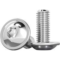 KZQ - 20 Stück Linsenkopfschrauben mit Bund M6x20mm Torxschrauben iso 7380-2 Schrauben Bundschrauben Edelstahl A2 V2A Maschinenschrauben von KZQ