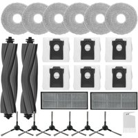 23-teiliges Zubehörset für Dreame L10s Pro Ultra Heat, Ersatzteil für Dreame L10 Ultra Complete, mit 2 Hauptbürsten, 2 Filtern, 6 Randbürsten, 6 von KZQ