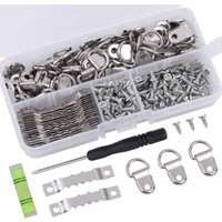 KZQ - 252 Stück Wand-Bilderhaken, Wandaufhänger, Rahmenstütze, Metallhaken für Fotorahmen, Bilderaufhänger, Wandclip für Bilderrahmen, Fotorahmen, KZQ - 252 Stück Wand-Bilderhaken, Wandaufhänger, Rahmenstütze, Metallhaken für Fotorahmen, Bilderaufhänger, Wandclip für Bilderrahmen, Fotorahmen, von KZQ