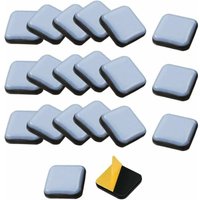 KZQ - 25×25mm 24 Stück selbstklebende Möbelgleiter, quadratische Teflongleiter für Stuhl, Sofa, Schreibtisch, Tisch, Sessel KZQ - 25×25mm 24 Stück selbstklebende Möbelgleiter, quadratische Teflongleiter für Stuhl, Sofa, Schreibtisch, Tisch, Sessel von KZQ