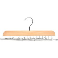 28 × 4 × 4 cm) Klassischer Krawattenhalter aus Holz mit 16 Haken - KZQ von KZQ