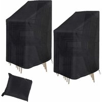 KZQ - 2er-Pack Gartenstuhlhussen – 210D Oxford-Gewebe, wasserdicht, winddicht, reißfest, Schutzhüllen – für Terrassenstühle im Freien – 75 x 75 x 120 KZQ - 2er-Pack Gartenstuhlhussen – 210D Oxford-Gewebe, wasserdicht, winddicht, reißfest, Schutzhüllen – für Terrassenstühle im Freien – 75 x 75 x 120 von KZQ