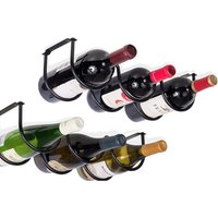 KZQ - 2er-Set Dijon-Weinregale zur Wandmontage, Weinregale zur Wandmontage oder unter dem Schrank, ideal für die Organisation und Aufbewahrung in der von KZQ