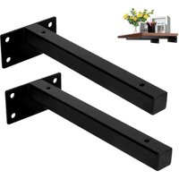 KZQ - 2er Set Regalträger 200 mm Schwerlast schwarz für Schweberegale für Heimwerker KZQ - 2er Set Regalträger 200 mm Schwerlast schwarz für Schweberegale für Heimwerker von KZQ