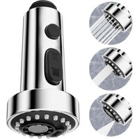 3 Modi Küchenarmaturkopf Ersatz, Ausziehbarer Sprühkopf für Universal G1/2 Küchenmischbatterie, 360° Schwenkbarer Küchenhahn, Ersatz Küchenspüle 3 Modi Küchenarmaturkopf Ersatz, Ausziehbarer Sprühkopf für Universal G1/2 Küchenmischbatterie, 360° Schwenkbarer Küchenhahn, Ersatz Küchenspüle von KZQ