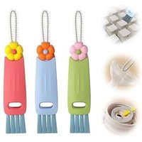 KZQ 3-teiliges 3-in-1-Multifunktions-Reinigungsbürstenset, für Becherdeckel, Wasserflaschen, Tastaturen KZQ 3-teiliges 3-in-1-Multifunktions-Reinigungsbürstenset, für Becherdeckel, Wasserflaschen, Tastaturen von KZQ