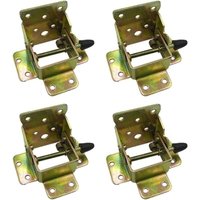 4 Stück Klapptischbeine aus Eisen mit Schloss, Möbelscharniere, Werkbank, Schreibtischerweiterung - KZQ von KZQ