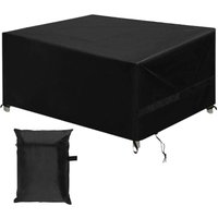 KZQ - 420D Gartenmöbel-Abdeckung, wasserdichtes, reißfestes Oxford-Gewebe, Schutzhülle für Gartenmöbel, Strandsofa, Stuhl, Schwarz, 180x120x74cm Ikodm von KZQ