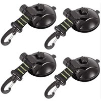 KZQ - 4er-Pack Anker-Saugnapfe mit Saugnapf-Befestigung für Auto, Camping, Plane, Multifunktions-Saugnapf-Zubehör für Zelte als Auto-Seitenmarkise von KZQ