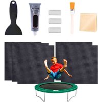 KZQ - 5 Trampolin-Reparaturflicken 4 x 4 Zoll – Wasserdichtes Trampolin-Reparaturset – Trampolin-Befestigungsset KZQ - 5 Trampolin-Reparaturflicken 4 x 4 Zoll – Wasserdichtes Trampolin-Reparaturset – Trampolin-Befestigungsset von KZQ