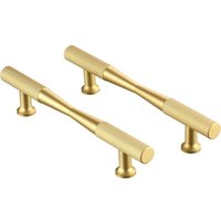 KZQ - 6 Stück goldene Schrankgriffe – Möbelgriffe – Bohrmittenabstand 96 mm – Griffe für Küchenschränke, Küchentürgriffe und Möbelgriffe, goldfarben KZQ - 6 Stück goldene Schrankgriffe – Möbelgriffe – Bohrmittenabstand 96 mm – Griffe für Küchenschränke, Küchentürgriffe und Möbelgriffe, goldfarben von KZQ