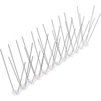 KZQ - Anti-Tauben-Spikes, 3,3 Meter, Edelstahl und weiche Kunststoffbasis, 10 Stück à 33 cm, Anti-Vogel-Spikes, Spatzen, Krähen KZQ - Anti-Tauben-Spikes, 3,3 Meter, Edelstahl und weiche Kunststoffbasis, 10 Stück à 33 cm, Anti-Vogel-Spikes, Spatzen, Krähen von KZQ