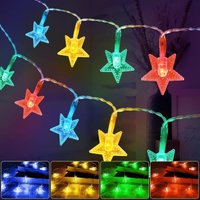 KZQ - Batteriebetriebene Lichterkette, 6 m, 40 LEDs, 2 Modi, einfarbig und hell, für den Innenbereich, Dekoration für Weihnachten, Hochzeit, KZQ - Batteriebetriebene Lichterkette, 6 m, 40 LEDs, 2 Modi, einfarbig und hell, für den Innenbereich, Dekoration für Weihnachten, Hochzeit, von KZQ
