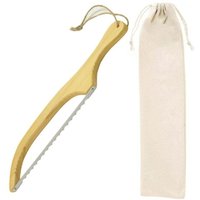 KZQ - Brotmesser, Brotsäge, Länge 40 cm, Brotschneider aus Holz mit integriertem ergonomischen Griff, geeignet zum Schneiden aller Arten von Brot, von KZQ