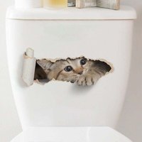 KZQ - Cartoon-Loch-Katzen-Toilettenaufkleber KZQ - Cartoon-Loch-Katzen-Toilettenaufkleber von KZQ