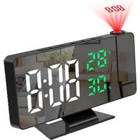 KZQ - Deckenprojektor-Wecker, Projektionswecker, 180°-Projektor-Digitaluhr, 7,8-Zoll-Spiegelbildschirm, 4 einstellbare Helligkeit, Temperatur und KZQ - Deckenprojektor-Wecker, Projektionswecker, 180°-Projektor-Digitaluhr, 7,8-Zoll-Spiegelbildschirm, 4 einstellbare Helligkeit, Temperatur und von KZQ