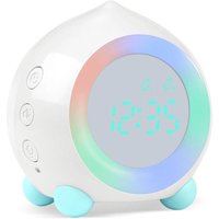 KZQ - Digitaler Kinderwecker, digitaler Wecker, Sonnenaufgangssimulator, Kinderwecker für Mädchen und Jungen mit bunten Lichtern, leiser, nicht KZQ - Digitaler Kinderwecker, digitaler Wecker, Sonnenaufgangssimulator, Kinderwecker für Mädchen und Jungen mit bunten Lichtern, leiser, nicht von KZQ