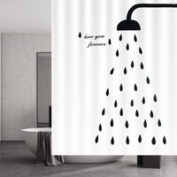 KZQ - Duschvorhang 180x200 cm, Schnelltrocknende Duschvorhänge, Anti-Schimmel-Duschvorhang Wasserdichter Stoff Waschbares Badezimmerzubehör mit 11 KZQ - Duschvorhang 180x200 cm, Schnelltrocknende Duschvorhänge, Anti-Schimmel-Duschvorhang Wasserdichter Stoff Waschbares Badezimmerzubehör mit 11 von KZQ