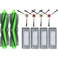 KZQ - Ersatz-Reinigungszubehör-Set für den Staubsauger Irobot Roomba Combo 113 R113840, Ersatzteile für Kehrroboter, 2 Walzenbürsten + 4 Filter + 4 KZQ - Ersatz-Reinigungszubehör-Set für den Staubsauger Irobot Roomba Combo 113 R113840, Ersatzteile für Kehrroboter, 2 Walzenbürsten + 4 Filter + 4 von KZQ