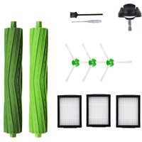 KZQ - Ersatzzubehör für Staubsauger der iRobot Roomba i7 i6 i8 i3 i4 i1 e5 e6 IE-Serie. Enthält 1 Rollbürste, 1 Vorderrad, 3 Filterpackungen, 1 von KZQ