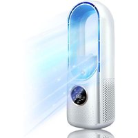 KZQ - Flügelloser Ventilator mit 6 Geschwindigkeiten, lüfterloser Schreibtischkühler, tragbarer leiser Ventilator, Luftbefeuchter, Klimaanlage, von KZQ