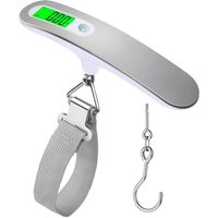 KZQ - Gepäckwaage, elektronischer Koffer, tragbare Waage, max. 50 kg (lb, g, oz, kg), Tara-Funktion, Feststellgewicht, Batterie für von KZQ