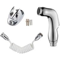 KZQ - Komplett mit Duschkopf, 1,5 Meter Duschschlauch und Duschkopfhalter. Toilettendusche, Toilettenduschset, Toilettenschlauch, von KZQ
