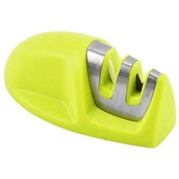 KZQ - Küchenschärfer (Grün) Professioneller 2-in-1-Handschärfer für Edelstahl- und Keramikmesser aller Größen, schwarze rutschfeste Basis von KZQ