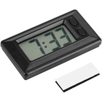 KZQ - LCD-Digitaluhr - Ultradünne Autouhr MiniTable Elektronische Uhr mit Auto-Armaturenbrett Elektronische Uhr mit Zeit- und C-Anzeige von KZQ