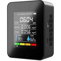 KZQ - Luftqualitätsmonitor, 5-in-1-CO2-Detektor für den Innenbereich, Formaldehyd, hcho, TVOC-Tester, LCD-Temperatur- und Feuchtigkeitsmessgerät, KZQ - Luftqualitätsmonitor, 5-in-1-CO2-Detektor für den Innenbereich, Formaldehyd, hcho, TVOC-Tester, LCD-Temperatur- und Feuchtigkeitsmessgerät, von KZQ