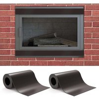 KZQ - Magnetischer Kaminzugstopper [2er-Pack] – Blockiert Zugluft und spart Energie – 40 x 4 Zoll – Starke Magnete von KZQ