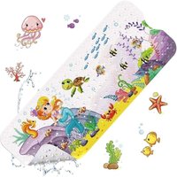 KZQ - Meerjungfrau) Rutschfeste Baby-Badematte, rutschfeste Badematte 100 x 40 cm, robuste Duschmatte mit 200 Saugnäpfen für Kinder und Babys, von KZQ