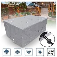 KZQ - Rechteckige Schutzhülle für Gartenmöbel, aus Polyester, wasserdicht, staubdicht, UV-beständig, für Gartenstuhl oder -tisch (Maße: 180x150x80cm) von KZQ