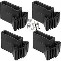 KZQ - Rutschfeste Ersatz-Gummifüße für Leitern, kompatibel mit Anlegeleitern. Satz mit 4 Universalteilen. von KZQ