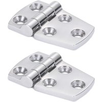 KZQ - SUS316 2 Stück 38 mm x 57 mm) Hardware-Halterung, Türscharnier aus Stahl, robustes Bootsscharnier aus Stahl, Schrankplattform-Stahlscharnier von KZQ