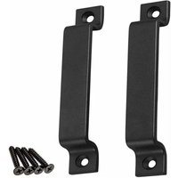 KZQ - Schwarzer Scheunentorgriff, 2er-Pack Scheunentorgriffe für Holztüren, für Tor/Schuppen, Küchenschränke, Türgriffe, Schrank, Schublade, KZQ - Schwarzer Scheunentorgriff, 2er-Pack Scheunentorgriffe für Holztüren, für Tor/Schuppen, Küchenschränke, Türgriffe, Schrank, Schublade, von KZQ
