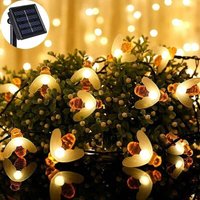 KZQ - Solar-Bienen-Lichterkette, 20 LEDs, 5 m, Solar-Bienen-Lichterkette, 8 Modi, Kupferdraht, wasserdicht, für den Außenbereich, für Garten, KZQ - Solar-Bienen-Lichterkette, 20 LEDs, 5 m, Solar-Bienen-Lichterkette, 8 Modi, Kupferdraht, wasserdicht, für den Außenbereich, für Garten, von KZQ