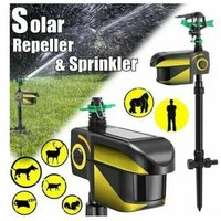 KZQ - Solarbetriebenes, aufladbares Tierabwehrmittel, Infrarot, automatische Induktionsbewässerung, Bewegungserkennung, aktiviertes Abwehrmittel für KZQ - Solarbetriebenes, aufladbares Tierabwehrmittel, Infrarot, automatische Induktionsbewässerung, Bewegungserkennung, aktiviertes Abwehrmittel für von KZQ