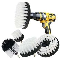 KZQ - Stück Bohrer-Reinigungsbürste, Bürste für Bohrmaschine, Auto, Fliesen, Teppich, Badewanne, Küche, Toilette, Weiß von KZQ